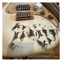 Gitar Elektrik Jelo 39-Inci dengan Leher Maple, Fretboard Rosewood India, dan Body Mahogany untuk Pemain Tingkat Menengah.