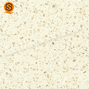 Hiện Đại Lớn Tấm Đá Nhân Tạo Cắt Kích Thước Đánh Bóng Loạt Hạt Trắng Tinh Khiết Tấm Thạch Anh Cho Counter Tops - Product Image 3