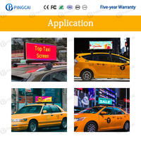Écran LED pour toit de taxi P4, écran publicitaire pour voiture, affichage numérique mobile en extérieur