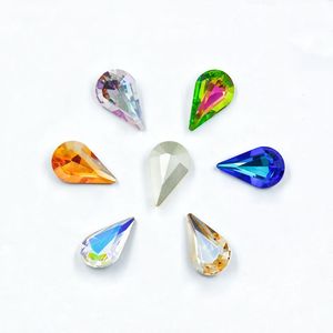 K9 pointed-bottom water drop Melon seed Glass <b>Drill</b> DIY accessories Coated color pointed-bottom <b>drill</b> manufacturer wholesale - Product Image 5
