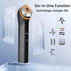 Dispositivo de Belleza Facial de Electroporación Portátil, Lifting Facial <span class=keywords><strong>ESM</strong></span>, Microcorriente, Luz de Cinco Colores, Tecnología sin Agujas, Resistente al Agua, Enchufe Europeo - Product Image 2