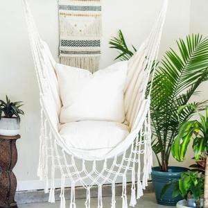 Premium Quality White Macrame <b>Hammock</b> Chair - Product Image 1