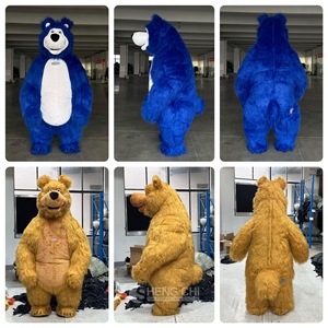 Costumi Gonfiabili da Mascotte Gorilla 2/2.6/3m Verde Scuro, Abiti per Cosplay Gorilla per Eventi, Pelliccia Lunga per Noleggio - Product Image 5