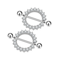 YW Offre Spéciale anneaux de mamelon abeille papillon piercing de mamelon en acier inoxydable piercing en gros bijoux de corps