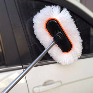 Lave-auto avec poils doux, manche rétractable de 128 cm pour le nettoyage des véhicules - Product Image 1