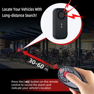 Allarme <span class=keywords><strong>Antifurto</strong></span> per Bicicletta 113dB IP66 433mhz con Luce LED, Telecomando e 3 Clacson a Volume Regolabile - Product Image 5