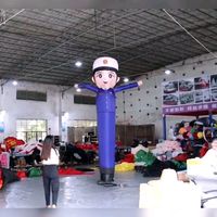 Homme dansant gonflable géant pour la publicité, ballon élégant, clown aérien, danseur du ciel, policier gonflable personnalisé