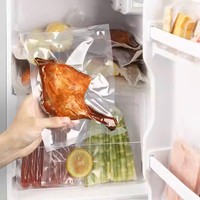 Sacs sous vide en nylon de qualité alimentaire pré-coupés thermoscellables de qualité commerciale pour le stockage de pizzas, d'aliments pour animaux de compagnie, de sucre et de gelée et la préparation des repas