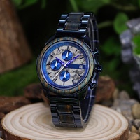 Montre-bracelet de luxe en marbre et bois, étanche, chronographe sport en quartz pour homme – Nouvelle collection