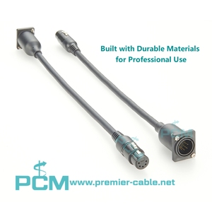 D-Typ XLR 5Pin Stecker auf Buchse Pass Through Panel Chassis Mount Verlängerung kabel für DMX512 <span class=keywords><strong>Controller</strong></span> LED Stage Lighting Audio - Product Image 5