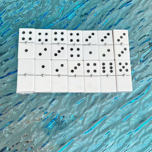 Porte-dominos En Bois Naturel - Lot De 4 Supports Solides - Pour Jeux De Dominos, Mahjong - Transport Facile, Antidérapant