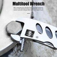 Clé multifonction avec 7 outils/pince coupante/coupe-fil/visseuse plate/visseuse cruciforme/pliable et portable