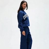 Sweat à capuche surdimensionné en coton pour femme, brodé sur mesure, col rond, tricoté, design de créateur, ensemble unisexe, personnalisation avec logo