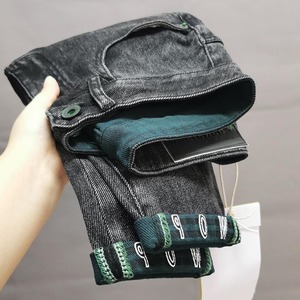 Fabbrica direttamente all'ingrosso <span class=keywords><strong>pantaloni</strong></span> in Denim <span class=keywords><strong>Skinny</strong></span> <span class=keywords><strong>Skinny</strong></span> da <span class=keywords><strong>uomo</strong></span> blu Jeans con Design strappato per Jeans estivi e invernali - Product Image 6