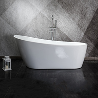 Baignoire autoportante en acrylique pour bain à remous américain