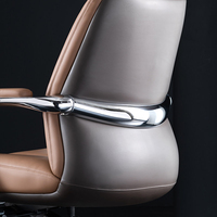Chaise de bureau pivotante de luxe en similicuir PU de style italien, réglable en hauteur, design moderne, pour la maison, le bureau ou l'école