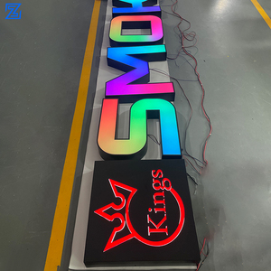 Tùy Chỉnh Ma Thuật Màu Bảng Chữ Cái Ánh Sáng Thép Không Gỉ Cửa Hàng Tên Dấu Hiệu <span class=keywords><strong>LED</strong></span> Ánh Sáng up Chữ - Product Image 3