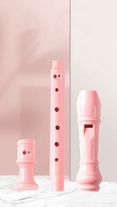 Modèle allemand Flûte à <span class=keywords><strong>bec</strong></span> soprano 6 et 8 trous Abs d'instruments d'entrée de gamme pour enfants débutants - Product Image 2