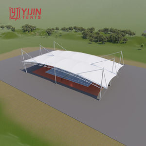 Techo de Estructura Tensada de Tela PVDF para Canchas de Baloncesto y Tenis, Cubierta Arquitectónica de Membrana Tensada, Carpa de Techo - Product Image 2