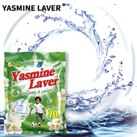 Deterjen Bubuk Cuci Pakaian Yasmine Laver Beraroma OEM ODM Kualitas Tinggi Busa Melimpah Deterjen Cuci Pakaian Grosir