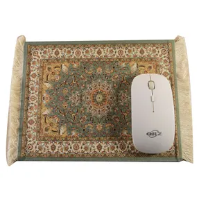 Benutzer definiertes Druck logo Persischer Teppich Mouse pad Teppich becher Matten Gewebtes Mauspad Mit Tasell Muslim Mat