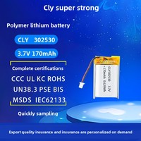 170mAh Rechargeable 3.7V 302530 Lithium Polymère Poche Ion Lipo Batterie pour Sèche-Cheveux Public Cible Consommateurs pour Qui Sèche-Cheveux