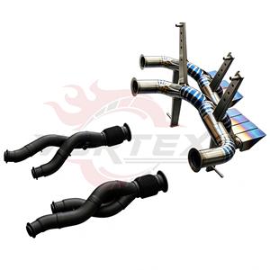 Vortex Elite Mirror Polished Gradient Blue Titanium Valved Full <b>Exhaust</b> with Headers for Lamborghini Aventador LP700 V12 - Product Image 4