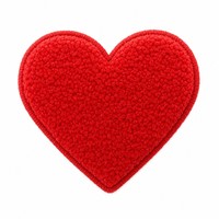 Patch en chenille brodé 3D personnalisé en forme de cœur avec support thermocollant pour vestes, sacs à dos, chapeaux et cadeaux - Forme de cœur