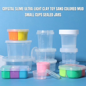 Jouets spatiaux : coupelles à sable, argile colorée, sable, boue cristalline, colle moussante, slime, argile super légère, pots, coupelles en plastique - Product Image 1