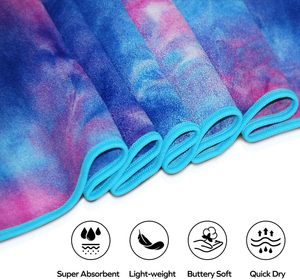 Serviette <span class=keywords><strong>de</strong></span> yoga antidérapante personnalisée avec logo, serviette <span class=keywords><strong>de</strong></span> yoga Pilates antidérapante, motif marbré avec points en silicone, pour le <span class=keywords><strong>sport</strong></span> et la gym - Product Image 5