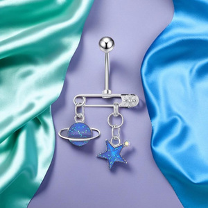 Gaby nuovo design in acciaio inossidabile 316L gioielli per la pancia senza allergia anello per <span class=keywords><strong>ombelico</strong></span> galleggiante stella croce <span class=keywords><strong>piercing</strong></span> all'<span class=keywords><strong>ombelico</strong></span> - Product Image 3