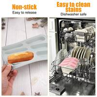 Moule à gâteau, pâtisserie et biscuits en silicone rectangulaire à 6 cavités, qualité platine LFGB, antiadhésif, sans BPA, compatible lave-vaisselle, fabriqué par MUYULINS