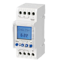 Relé de temporizador AUTO de 16amp 220vac, 24 horas, 7 días de programación en seis idiomas, retroiluminación de 220V, voltaje máximo de 16A, corriente máxima de 16A