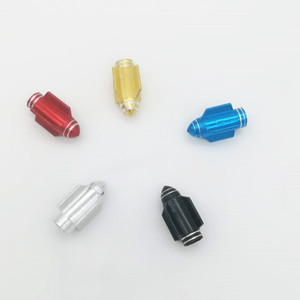 Aluminum Alloy Rocket Shape Valve <b>Cap</b> 17x10mm For Car Electric Scooter Tire <b>Dust</b> Cover Replacement Repair American Mouth - Product Image 1