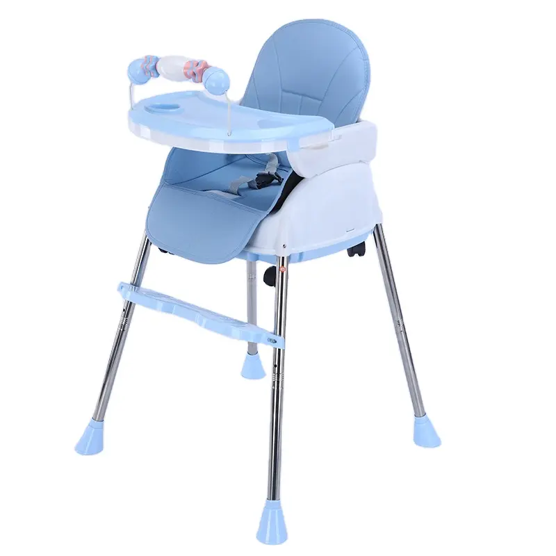 2022 Hot sale 3 In 1 Children Eating Dining Baby High Chair For Kids Feeding With Soft Cushion