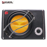 Caisse de subwoofer audio active haute performance pour voiture, subwoofer portable de 10 pouces en forme de trapèze pour voiture