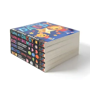 Tarjeta dura educativa de Color personalizada para niños, libro de tiza reciclable, impresión de libros de tapa dura