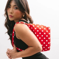 Sac à bandoulière mini en tissu Oxford à pois, design personnalisé, sac à main tendance pour femme, sac fourre-tout à porter sous le bras pour un usage quotidien décontracté