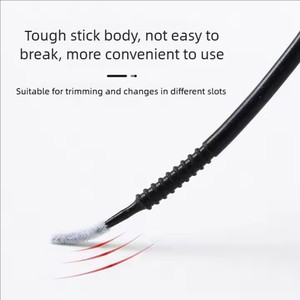 100 Hisopos de Algodón de Cabeza Larga para Limpieza de Pestañas, Aplicador para Eliminación de Pestañas y Limpieza de Tatuajes - Product Image 6
