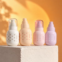 Flacon pulvérisateur 100 ml en PET avec pompe, ensemble de flacons de lotion rechargeables, distributeur cosmétique pour les soins des cheveux des enfants, sérum, soins de la peau