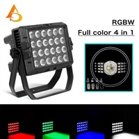 Projecteur de scène LED RGBW haute puissance DMX 24x12W, projecteur étanche RGBW, lumière PAR