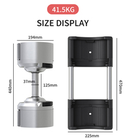 Dernier Design Breveté de Haute Qualité Haltère Réglable par Incréments de 1,5 kg (23,5 kg~41,5 kg) Fabricant de Poids Libres 90 lb