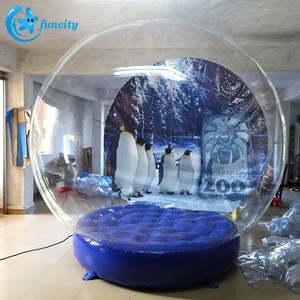Funcity vente en gros taille personnalisée décoration de noël en plein <span class=keywords><strong>air</strong></span> géant pvc gonflable humain boule à neige photomaton - Product Image 5