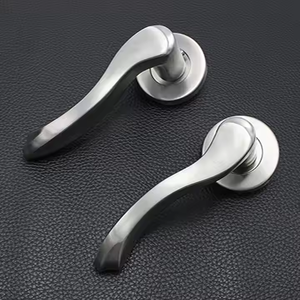 Manija de palanca tubular de curva negra manchada de acero inoxidable 304, manijas mecánicas de puerta ficticia de paso sin llave para ciudad costera - Product Image 6