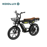 Vélo cargo électrique KOOLUX X9 PRO 20 pouces avec moteur arrière - Cadre en acier, moteur sans balais 250W, autonomie 100-180 km