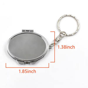 Espejo Compacto de Bolsillo de Metal Sublimable de Alta Calidad, Llavero Cosmético, Mini Espejo de <span class=keywords><strong>Maquillaje</strong></span> para Mujeres y Niñas - Product Image 6