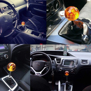 Perilla universal de palanca de cambios de coche con estrellas incorporadas perillas de cambio de acrílico y adaptador elegante diseño de cristal - Product Image 4