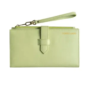 Летний зеленый кошелек для женщин, роскошный клатч из искусственной кожи, оптовая продажа, женские кошельки