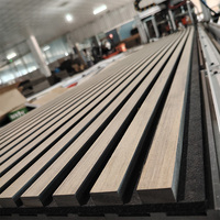 Panneaux acoustiques en bois lamellé-collé en noyer ignifuge Akupanel de grande qualité, réduction du bruit, pour la décoration murale intérieure
