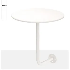 Tavolo laterale a <span class=keywords><strong>parete</strong></span> moderno in ferro battuto <span class=keywords><strong>tavolino</strong></span> <span class=keywords><strong>da</strong></span> caffè per interni esterni risparmio di spazio piccolo tavolo <span class=keywords><strong>da</strong></span> pranzo luce di lusso - Product Image 1